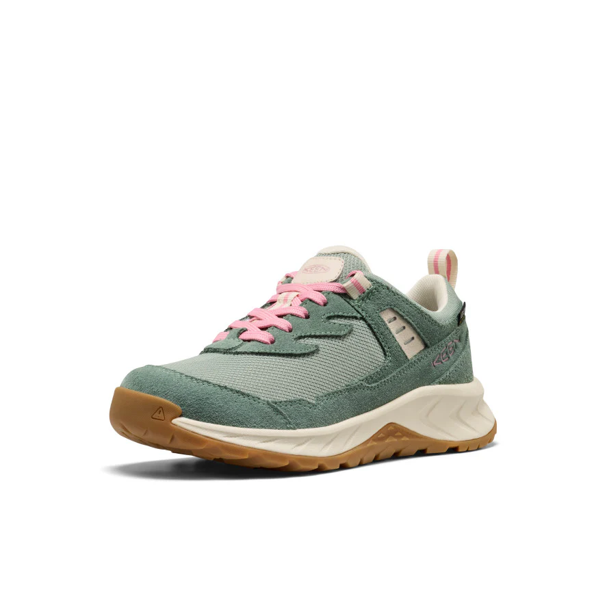 Big Kids' Hightrail Waterproof Hiking Shoe | Lily Pad/Cashmere Rose - Image 3
