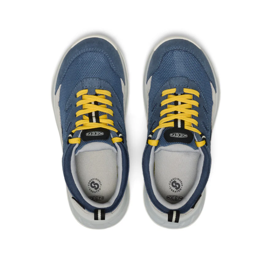 Big Kids' Hightrail Waterproof Hiking Shoe | Vintage Indigo/Alloy - Image 4