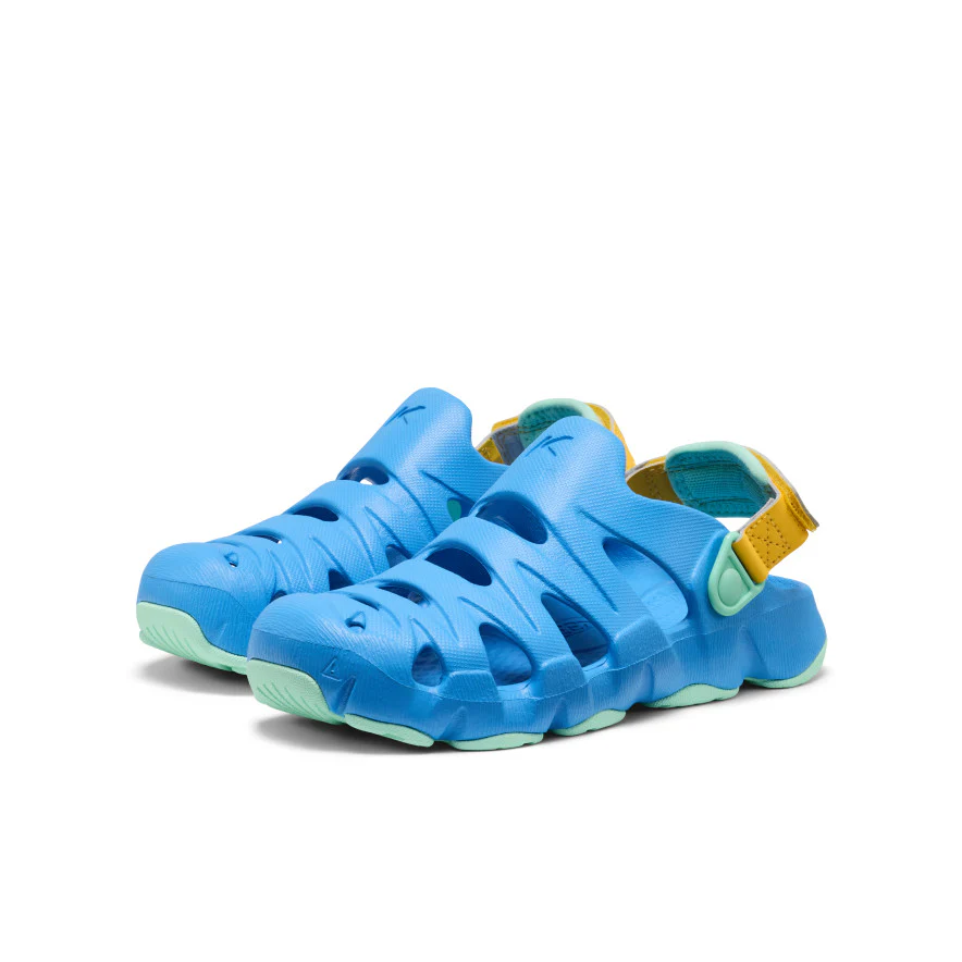 Big Kids' HyperFLT Clog  |  Azure Blue/Daffodil - Image 2