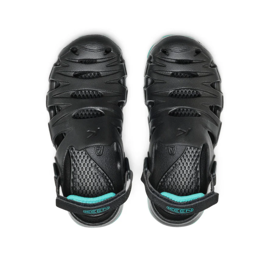 Big Kids' HyperFLT Clog  |  Black/Bright Aqua - Image 4