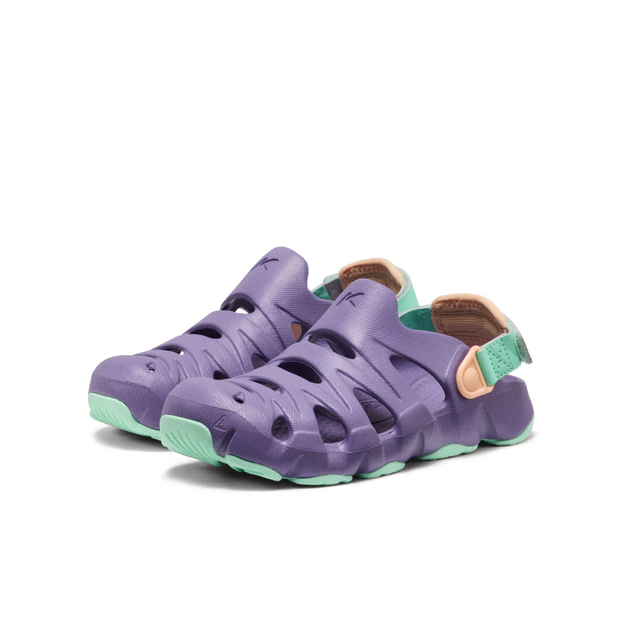 Big Kids' HyperFLT Clog  |  Purple Haze/Peach Fuzz - Image 2