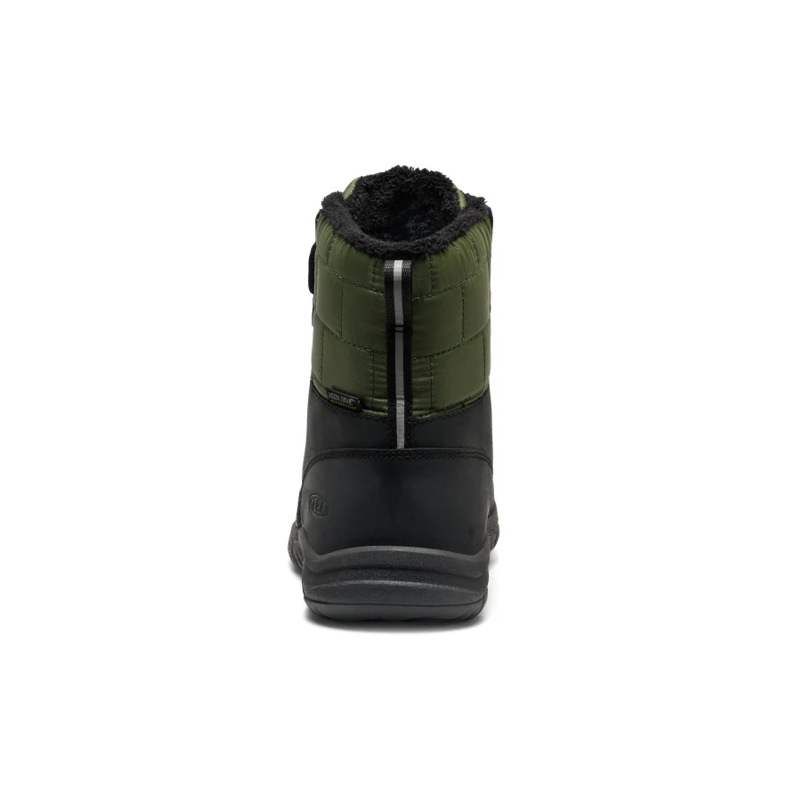 Big Kids' Kanibou Waterproof Winter Boot | Black/Bronze Green - Image 5