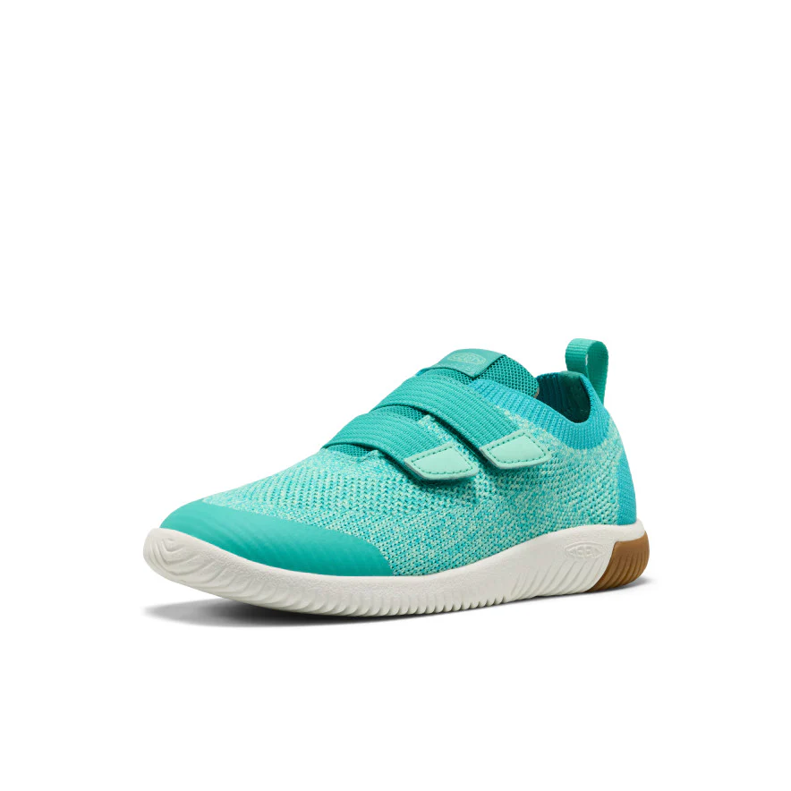 Big Kids' KNX Knit Double Strap  |  Bright Aqua/Cabbage - Image 3