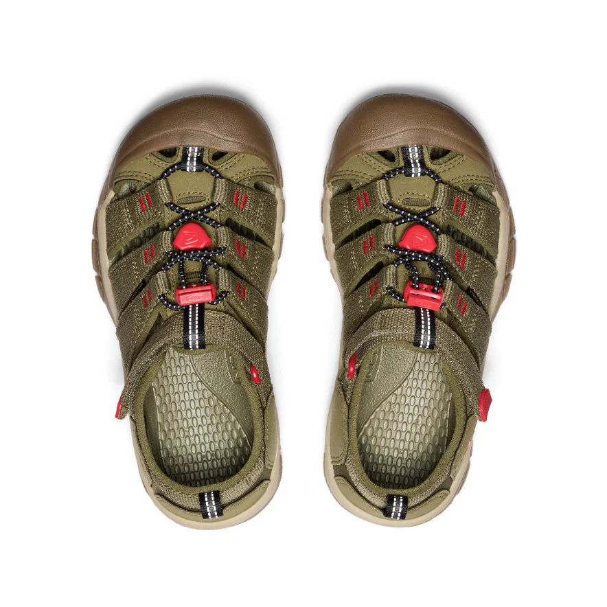 Big Kids' Newport H2 | Martini Olive/Aura Orange - Image 4