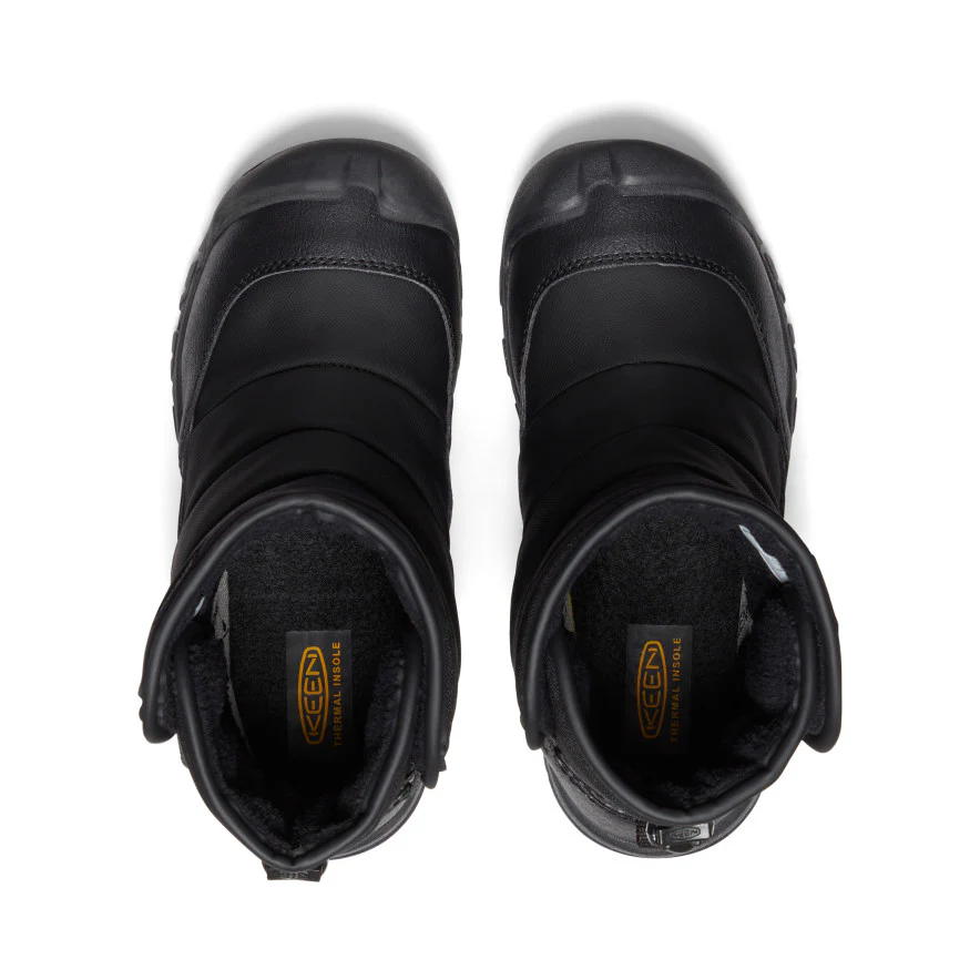 Big Kids' Puffrider Waterproof Winter Boot | Black/Steel Grey - Image 4
