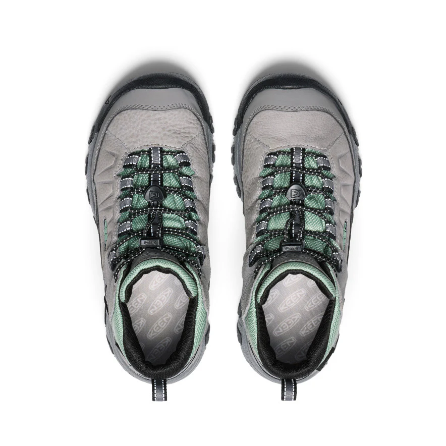 Big Kids' Targhee IV Waterproof Hiking Boot | Alloy/Granite Green - Image 4