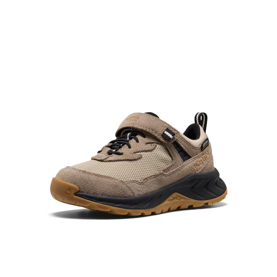 Little Kids' Hightrail Waterproof Hiking Shoe  |  Brindle/Oak Buff - Image 3