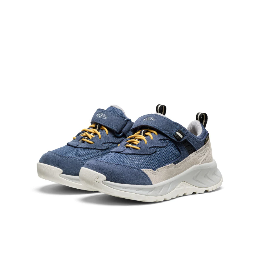 Little Kids' Hightrail Waterproof Hiking Shoe  |  Vintage Indigo/Alloy - Image 2