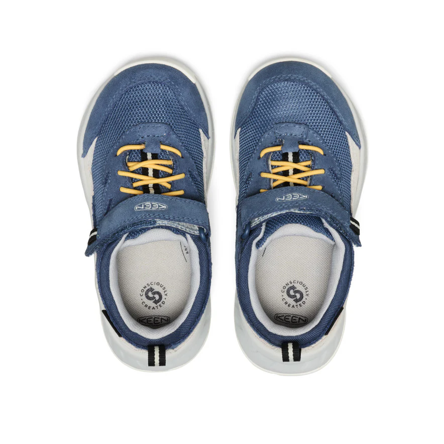 Little Kids' Hightrail Waterproof Hiking Shoe  |  Vintage Indigo/Alloy - Image 4
