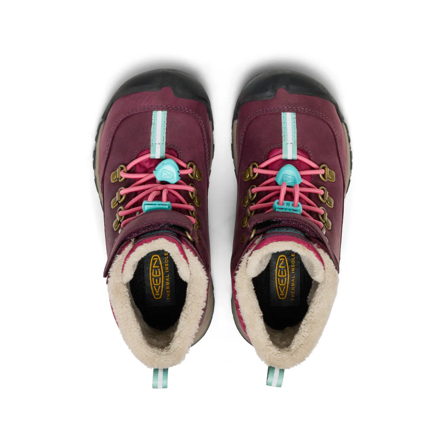 Little Kids' Kanibou Waterproof Winter Boot | Fig/Pink Lemonade - Image 4
