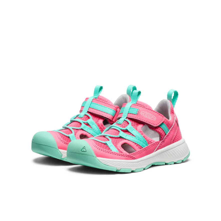 Little Kids' Motozoa Sandal | Pink Lemonade/Cabbage - Image 2