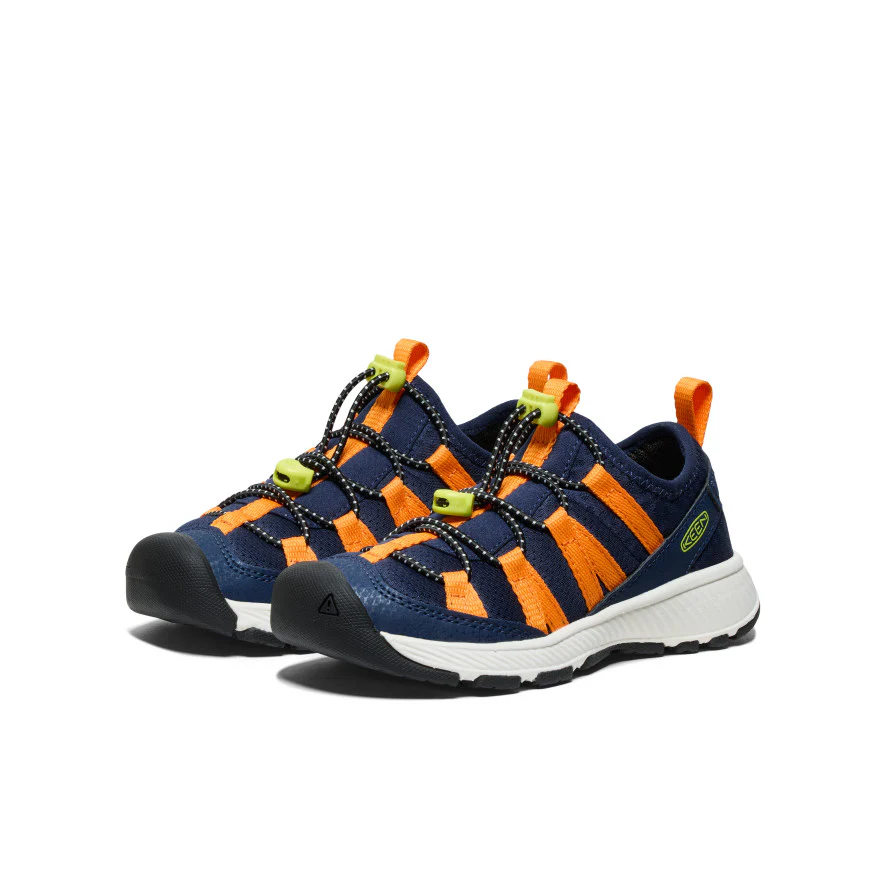 Little Kids' Motozoa Sneaker  |  Naval Academy/Bright Marigold - Image 2