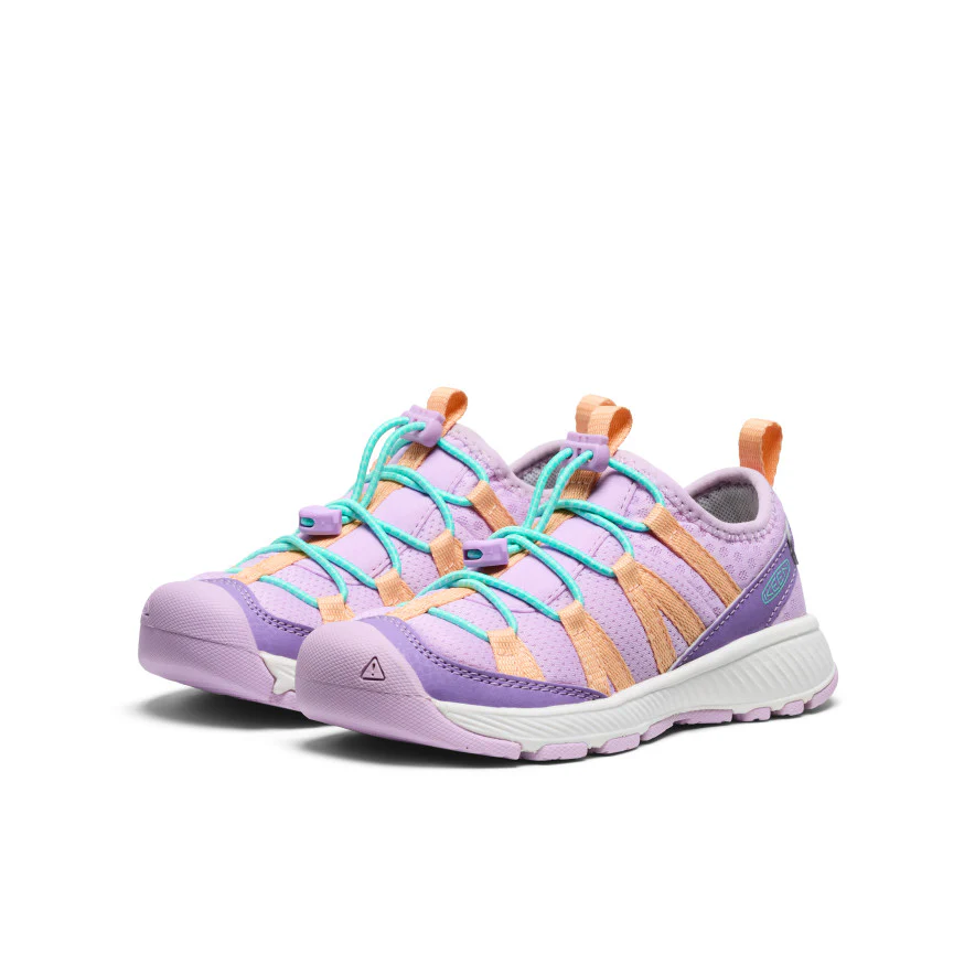 Little Kids' Motozoa Sneaker  |  Purple Haze/Peach Fuzz - Image 2