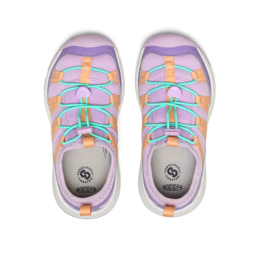 Little Kids' Motozoa Sneaker  |  Purple Haze/Peach Fuzz - Image 4