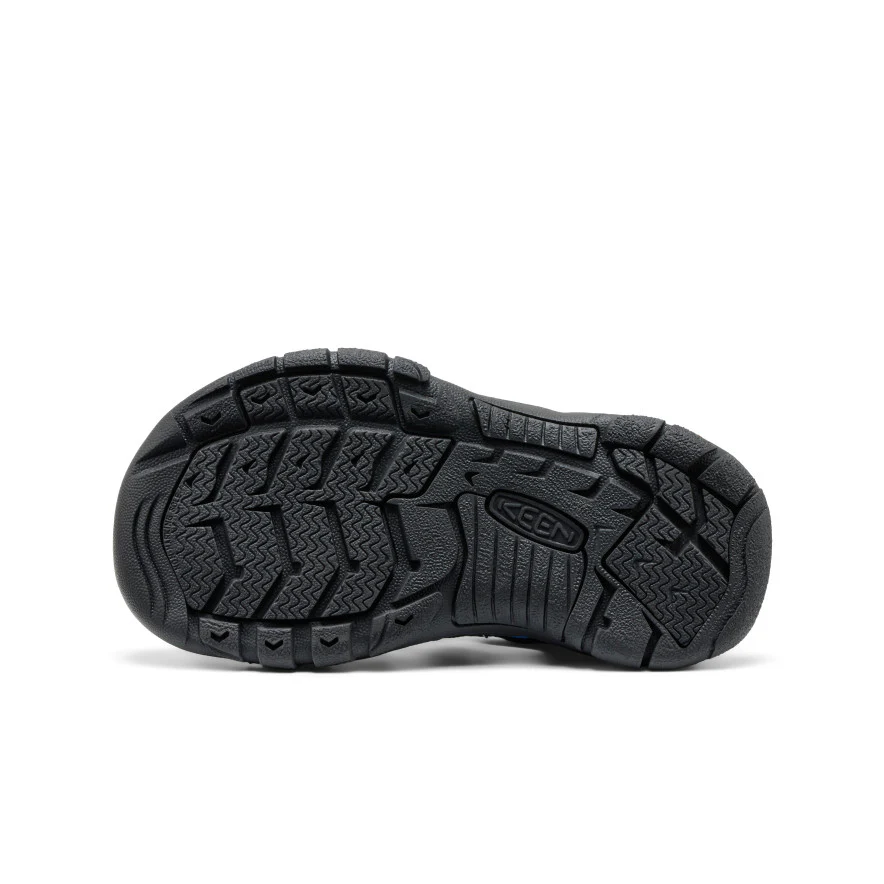 Little Kids' Newport Boundless Sandal | Black/Precious Blue - Image 6