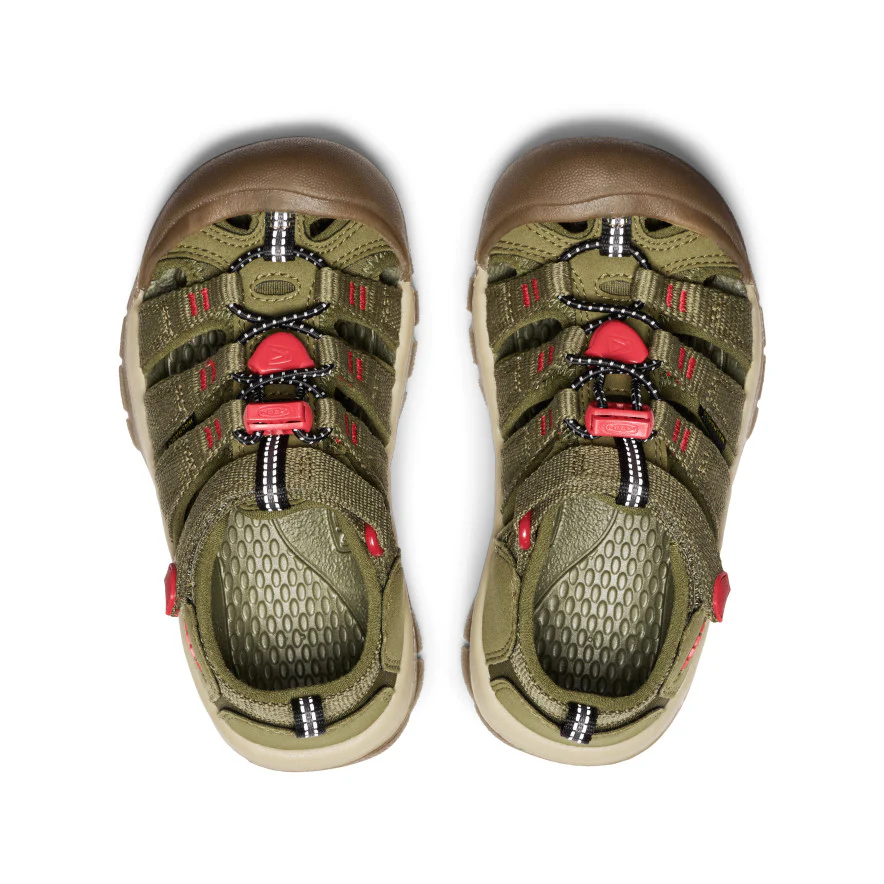 Little Kids' Newport H2  |  Martini Olive/Aura Orange - Image 4