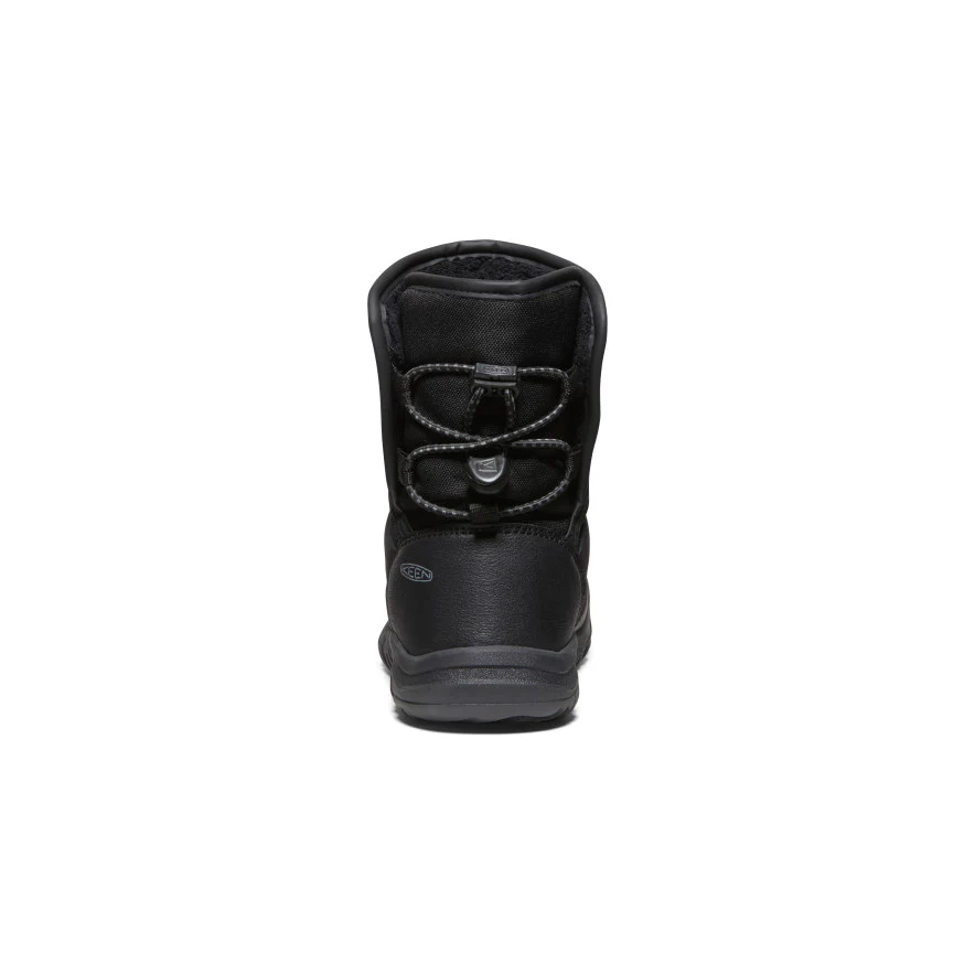 Little Kids' Puffrider Waterproof Winter Boot  |  Black/Steel Grey - Image 5