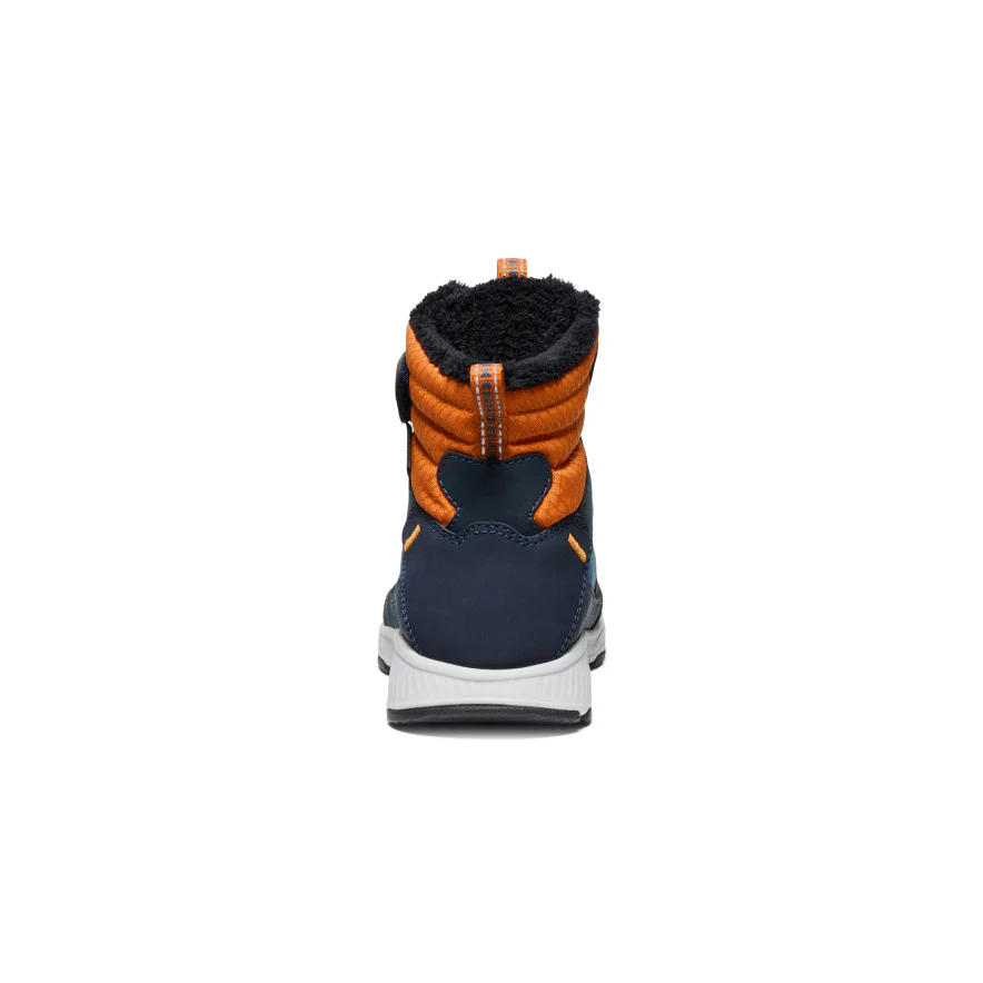 Little Kids' Skua Waterproof Winter Boot  |  Sky Captain/Gold Flame - Image 5