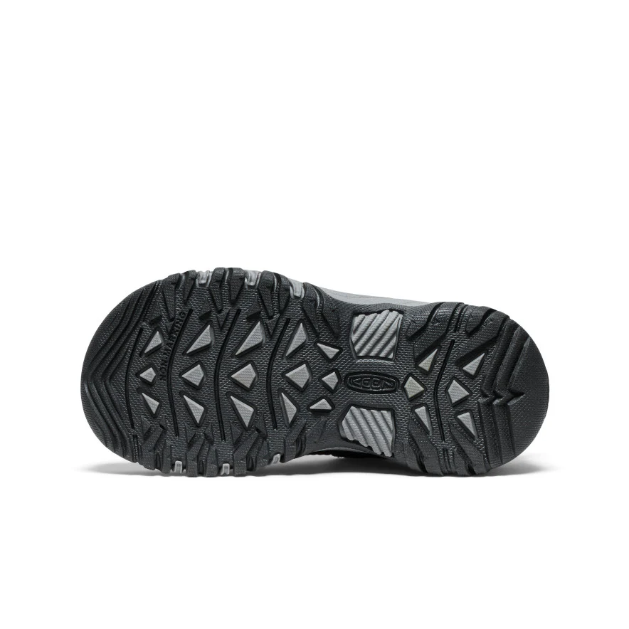 Little Kids' Targhee IV Waterproof Hiking Shoe | Black/Steel Grey - Image 6