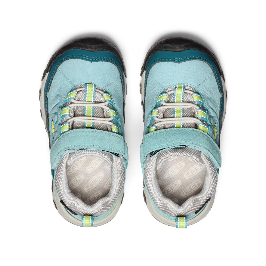 Little Kids' Targhee IV Waterproof Hiking Shoe  |  Reef Waters/Daiquiri Green - Image 4