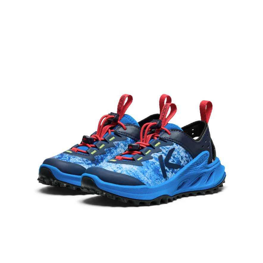Little Kids' Zionic ADV Sandal  |  Precious Blue/Racing Red - Image 2