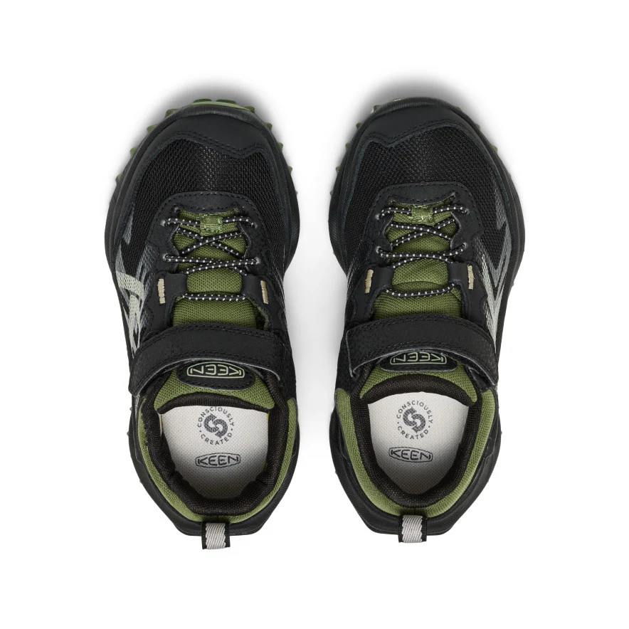 Little Kids' Zionic Waterproof Shoe | Black/Bronze Green - Image 4