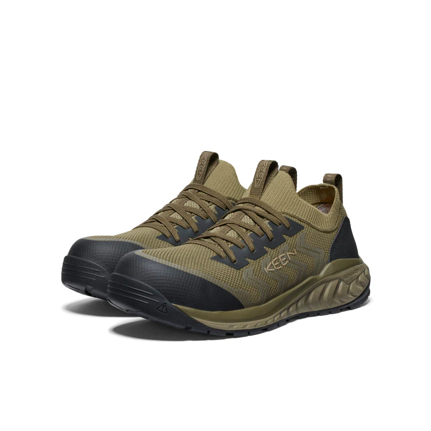 Men's Arvada Shift Work Sneaker (Carbon Toe)  |  Martini Olive/Black - Image 2