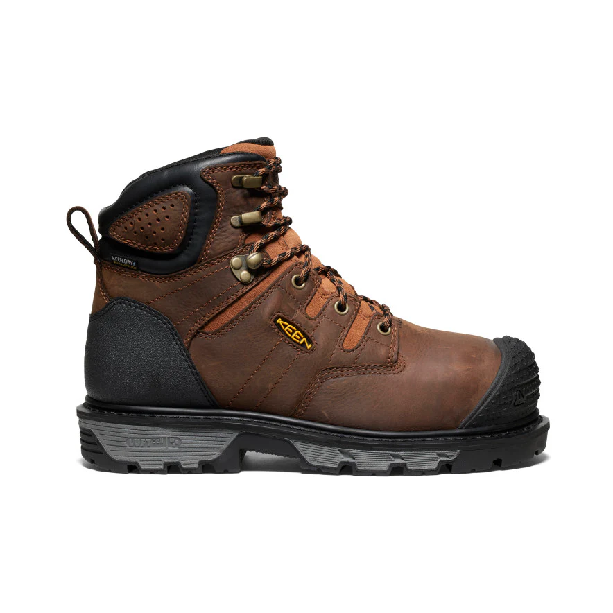 Men's Camden 6" Waterproof Boot INT MET (Carbon Toe) | Leather Brown/Black