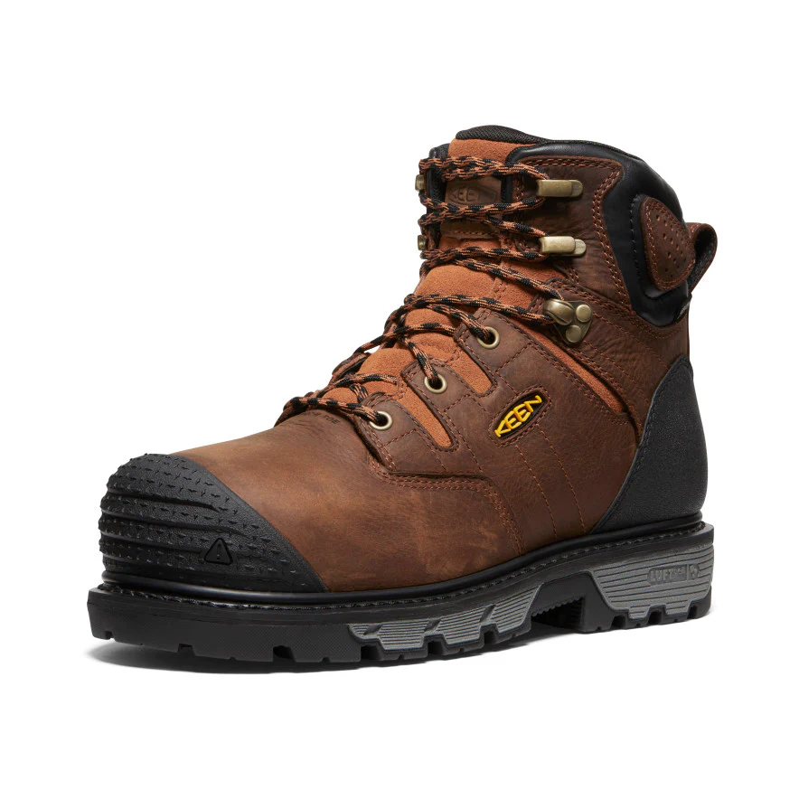 Men's Camden 6" Waterproof Boot INT MET (Carbon Toe) | Leather Brown/Black - Image 3