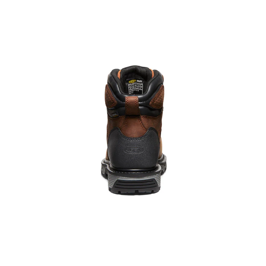 Men's Camden 6" Waterproof Boot INT MET (Carbon Toe) | Leather Brown/Black - Image 5