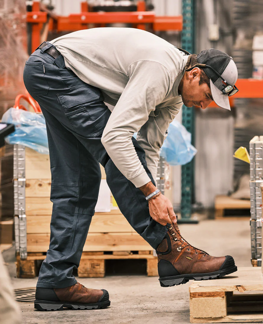Men's Camden 6" Waterproof Boot INT MET (Carbon Toe) | Leather Brown/Black - Image 9