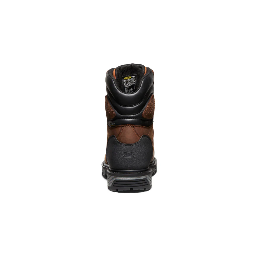 Men's Camden 8" Insulated Waterproof Boot (Carbon Toe) | Leather Brown/Black - Image 5