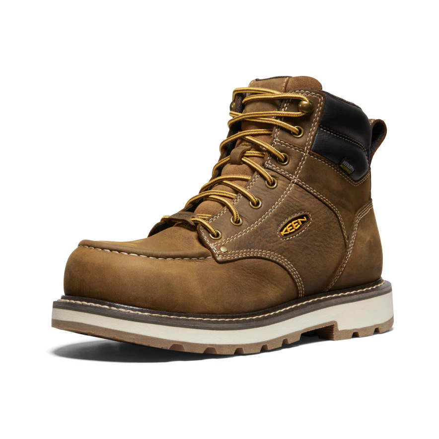 Men's Cincinnati 6" Waterproof 90° Heel Boot (Carbon Toe)  |  Belgian/Sandshell - Image 3