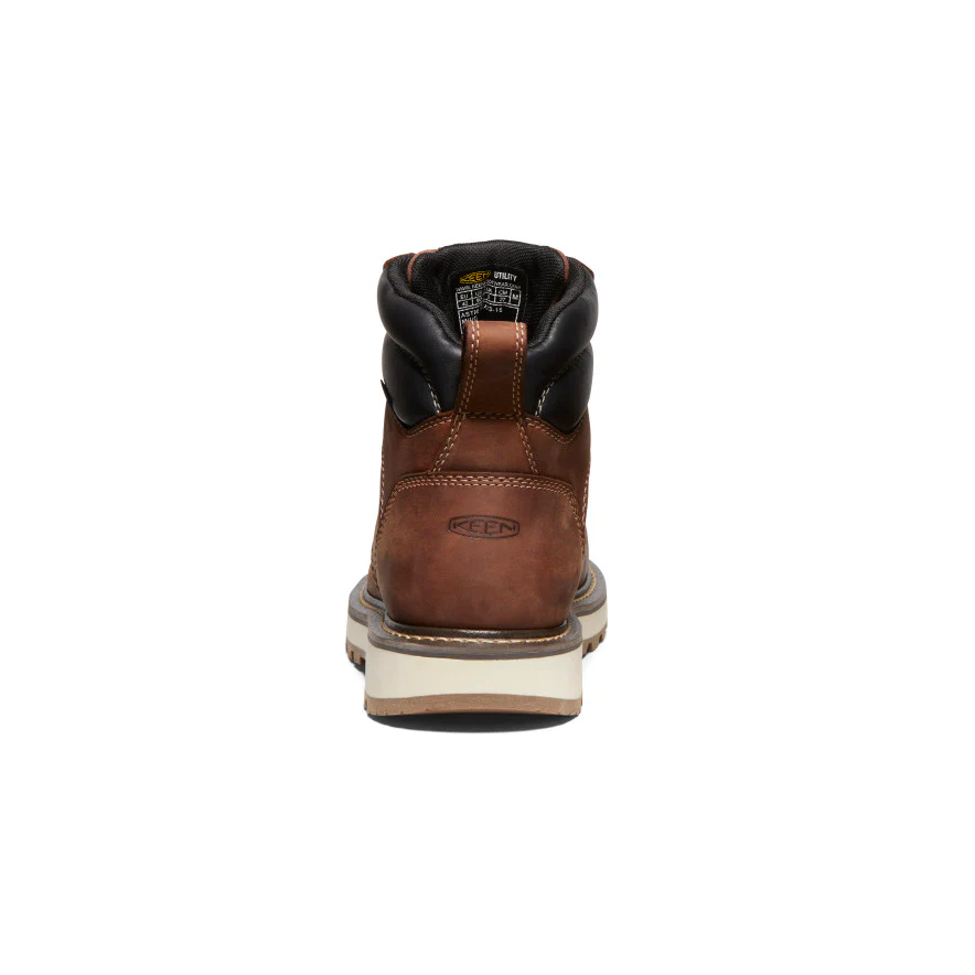 Men's Cincinnati 6" Waterproof 90° Heel Boot (Carbon Toe)  |  Tuscan Red/Sandshell - Image 5