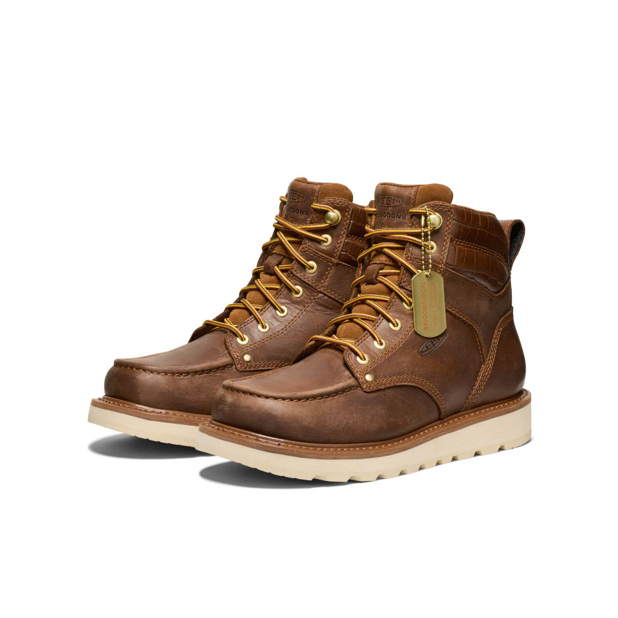 Men's Cincinnati 6" Boot (Soft Toe) x Noon Goons | Leather Brown/Off White - Image 2