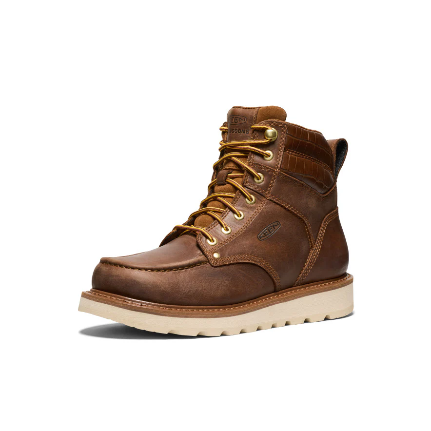Men's Cincinnati 6" Boot (Soft Toe) x Noon Goons | Leather Brown/Off White - Image 3