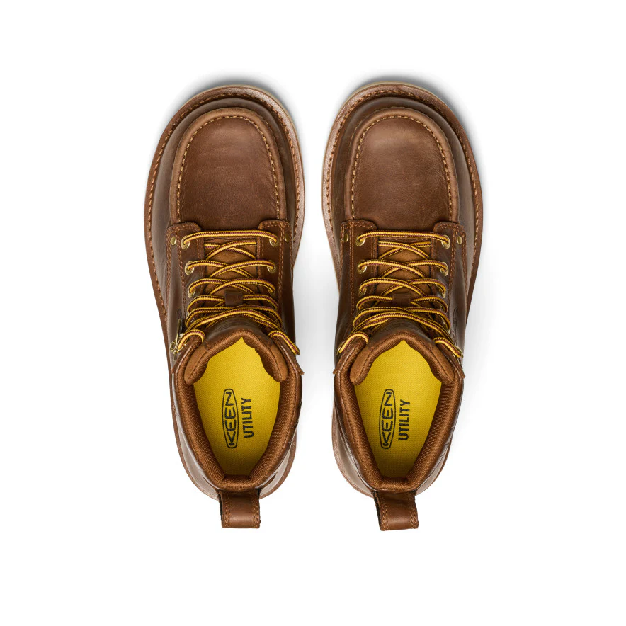 Men's Cincinnati 6" Boot (Soft Toe) x Noon Goons | Leather Brown/Off White - Image 4