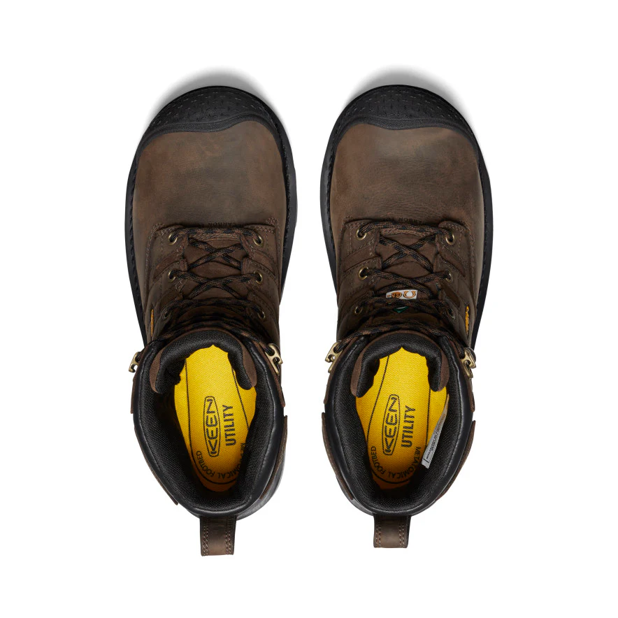Men's CSA Camden 6" Waterproof Boot (Carbon Toe)  |  Dark Earth/Black - Image 4