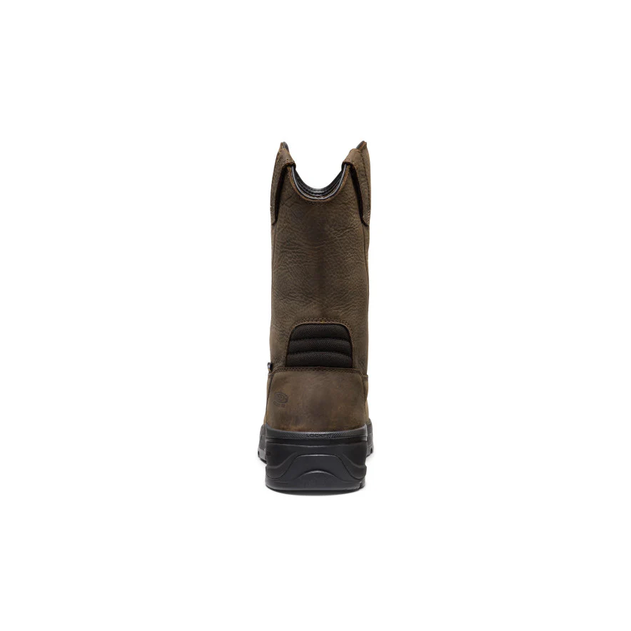 Men's CSA Flatland Pull-On Waterproof Work Boot INT MET (Carbon Toe)  |  Dark Brown/Black - Image 5