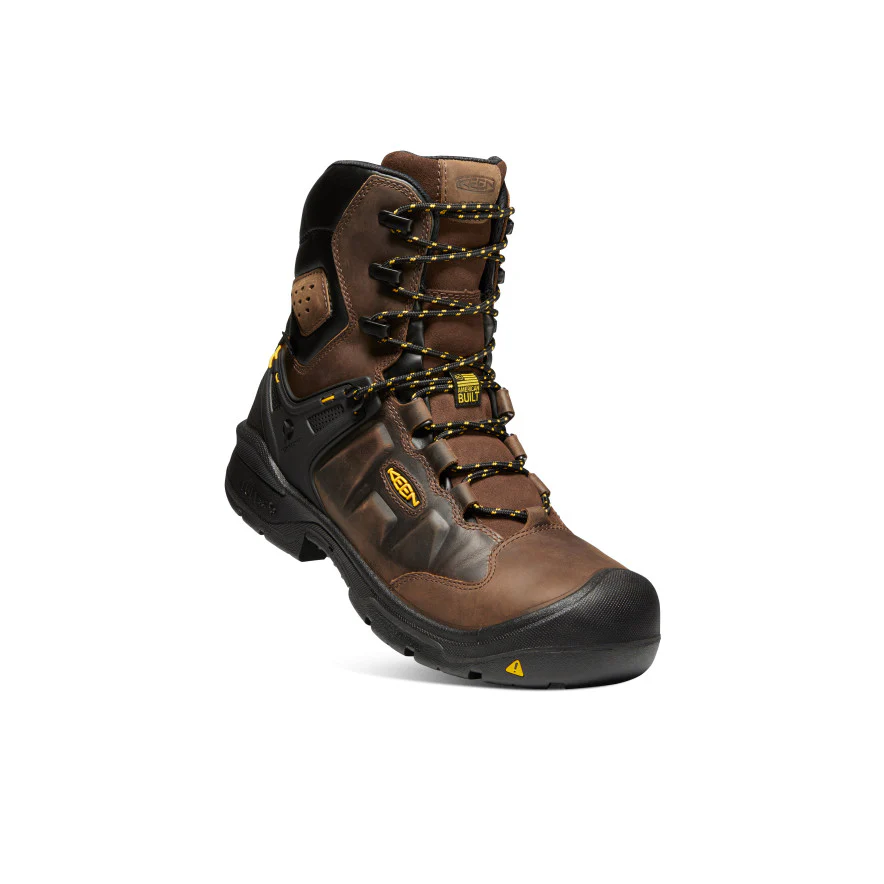 Men's Dover 8" Insulated Waterproof Boot (Carbon Toe)  |  Dark Earth/Black - Image 3
