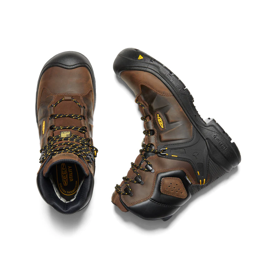 Men's Dover 8" Insulated Waterproof Boot (Carbon Toe)  |  Dark Earth/Black - Image 4