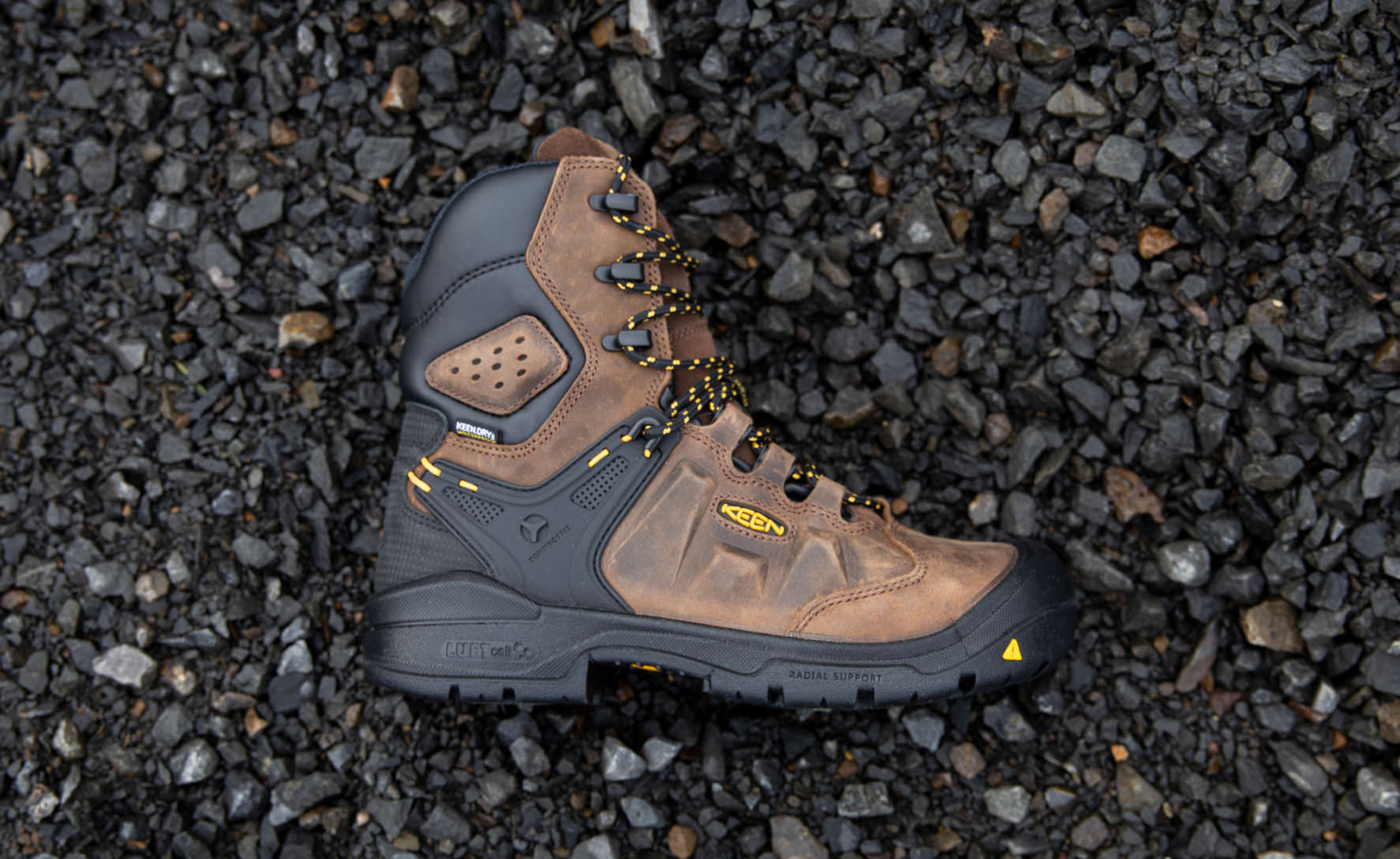 Men's Dover 8" Insulated Waterproof Boot (Carbon Toe)  |  Dark Earth/Black - Image 6