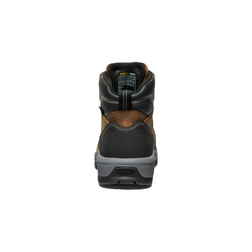 Men's Evanston 6" Waterproof Boot (Carbon Toe)  |  Bison/Black - Image 5