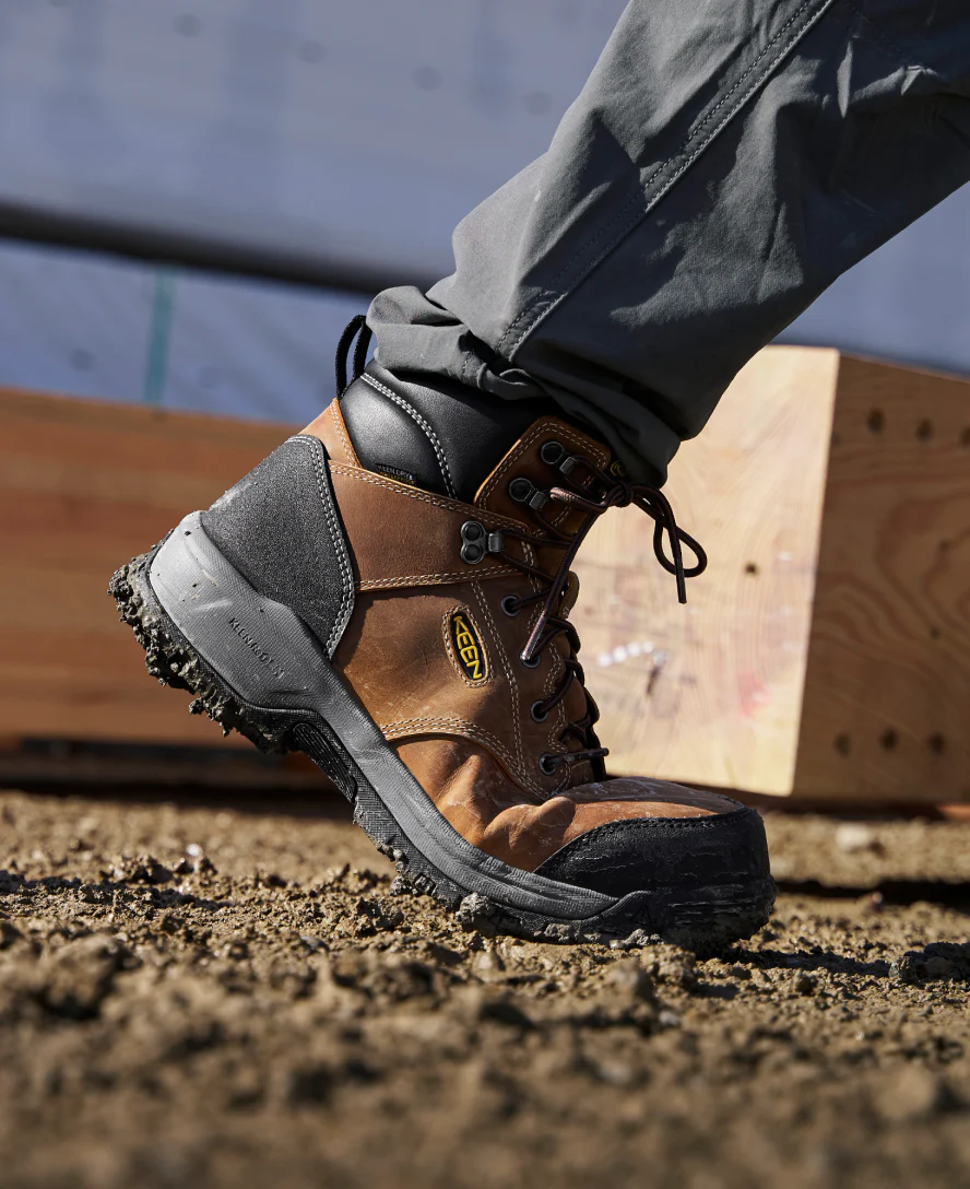 Men's Evanston 6" Waterproof Boot (Carbon Toe)  |  Bison/Black - Image 8