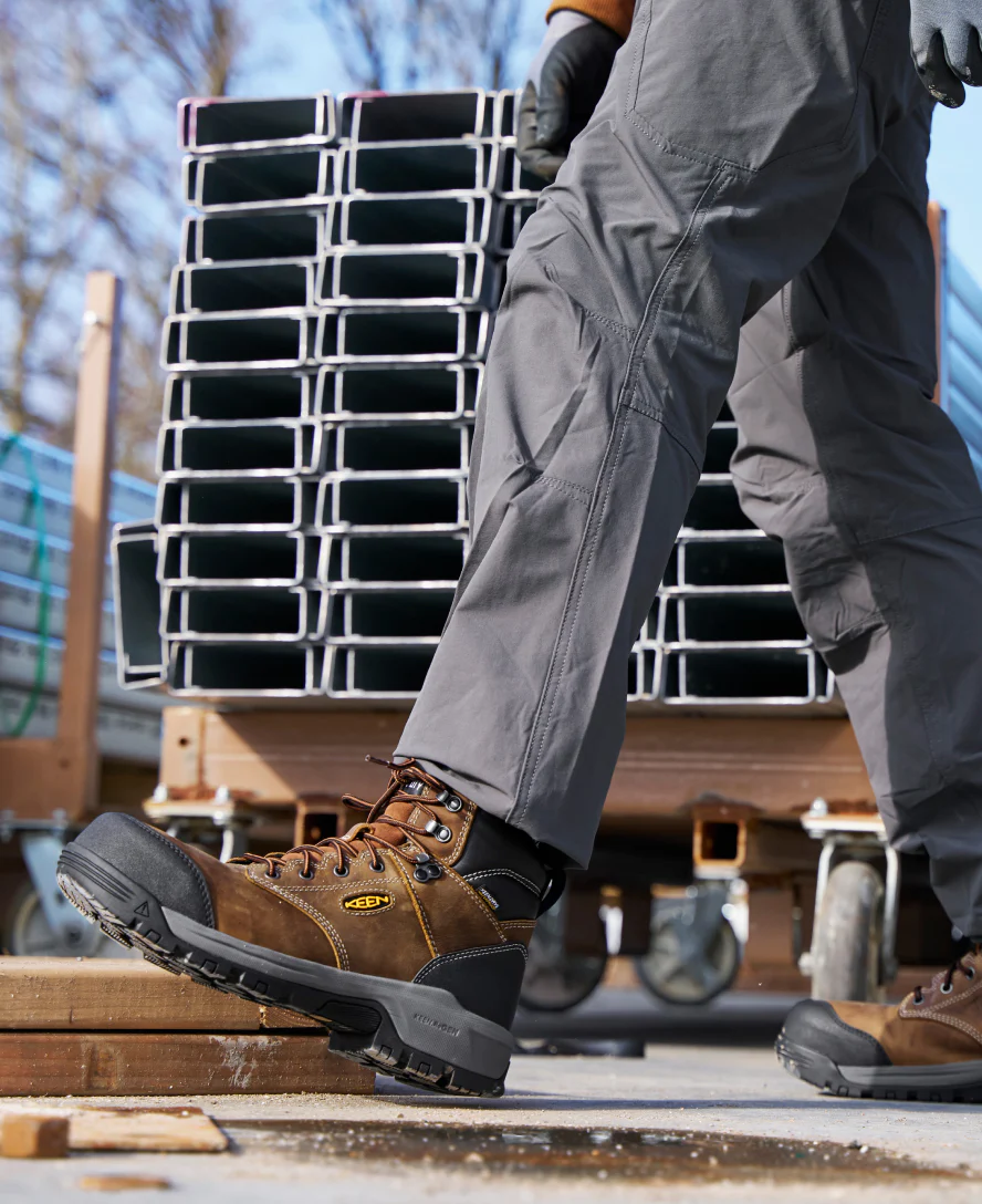 Men's Evanston 6" Waterproof Boot (Carbon Toe)  |  Bison/Black - Image 9