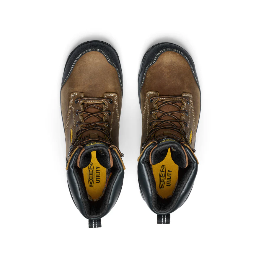Men's Evanston 8" Insulated Waterproof Boot (Soft Toe)  |  Bison/Black - Image 4