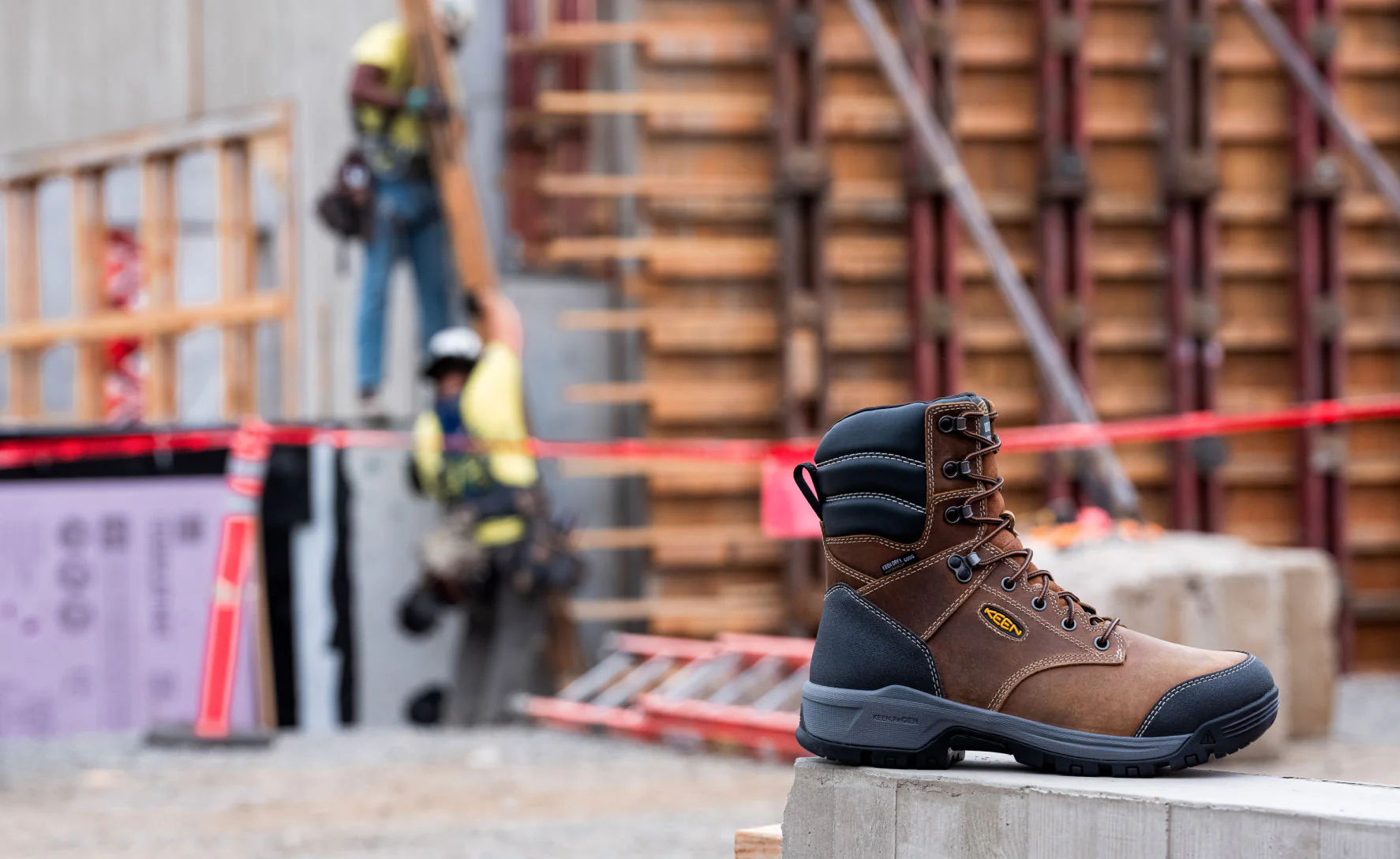 Men's Evanston 8" Insulated Waterproof Boot (Soft Toe)  |  Bison/Black - Image 7