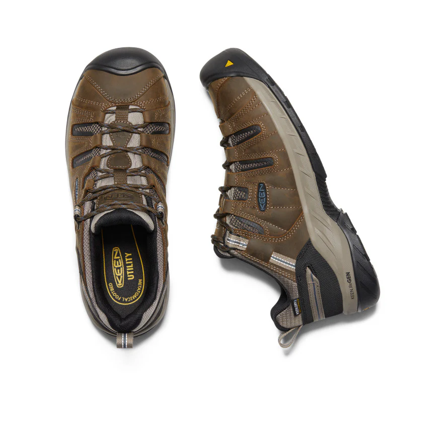 Men's Flint II Waterproof (Steel Toe)  |  Cascade Brown/Orion Blue - Image 4