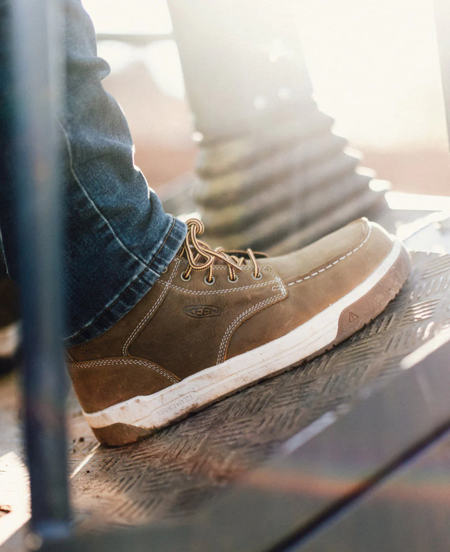 Men's Gibson Waterproof Work Boot (Carbon Toe)  |  Cascade Brown/Gum - Image 9