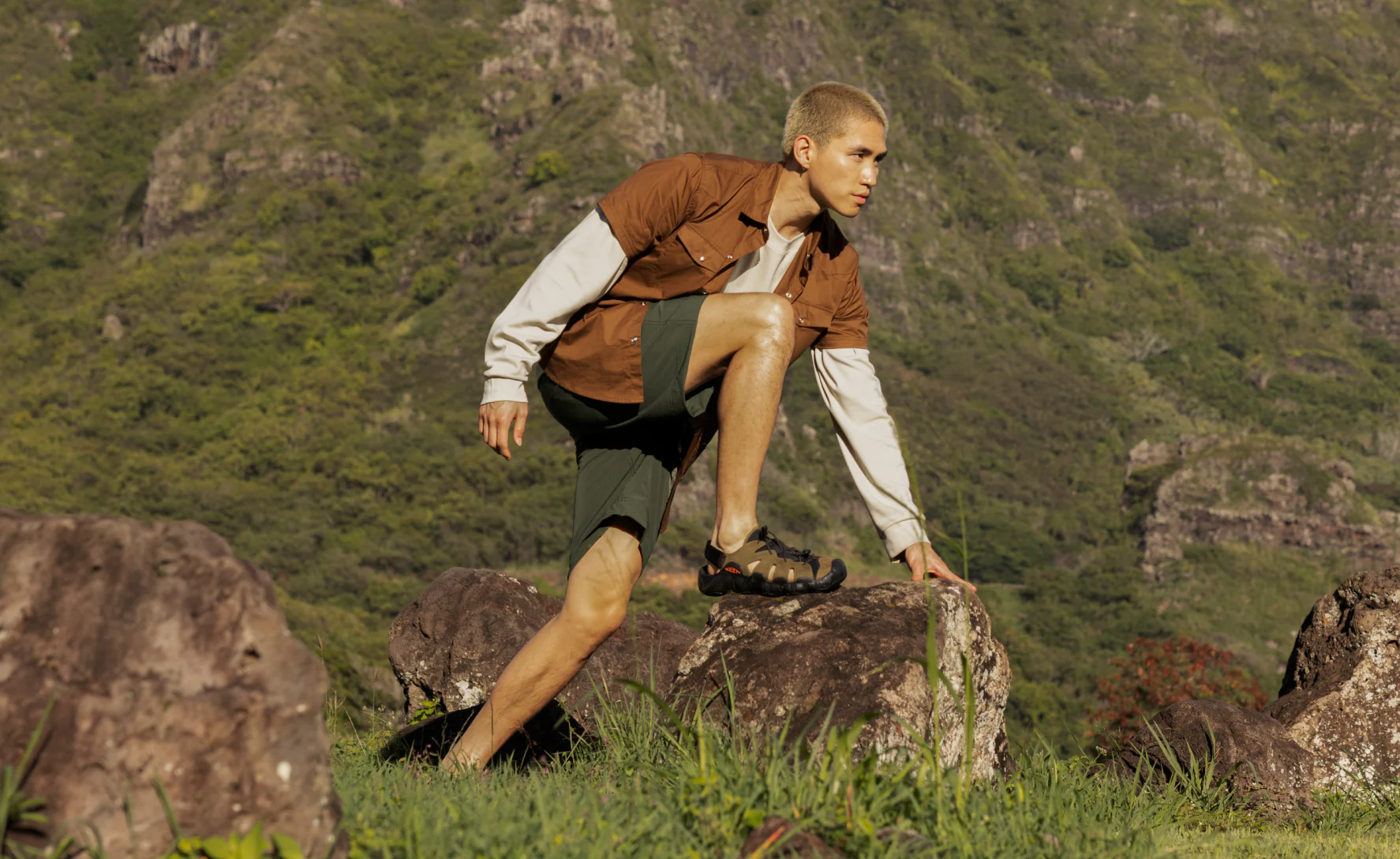 Men's Hyperport Fisherman Leather Sandal  |  Black/Keen Yellow - Image 7